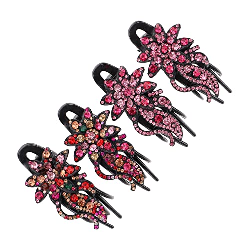 EXQUIMEUBLE 4stücke Entenschnabelclip Haarspange Für Damen Rutschfest Geeignet Für Partys Feiern Und Alltag Aus Hochwertigem Material Gefertigt von EXQUIMEUBLE