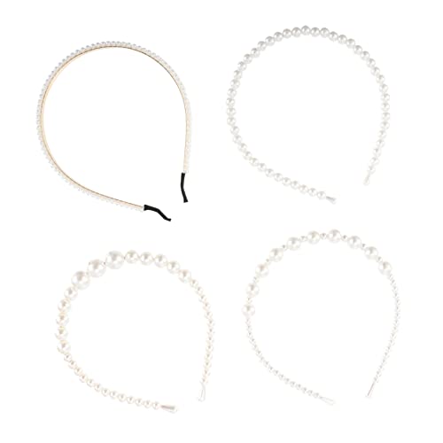 EXQUIMEUBLE 4stücke Perlen Haarband Aus Kunststoff Stirnband Accessoire Für Mädchen Mode Haarband Mit Eleganz Kopfschmuck Für Party Und Hochzeit EXQUIMEUBLE 4stücke Perlen Haarband Aus Kunststoff Stirnband Accessoire Für Mädchen Mode Haarband Mit Eleganz Kopfschmuck Für Party Und Hochzeit von EXQUIMEUBLE