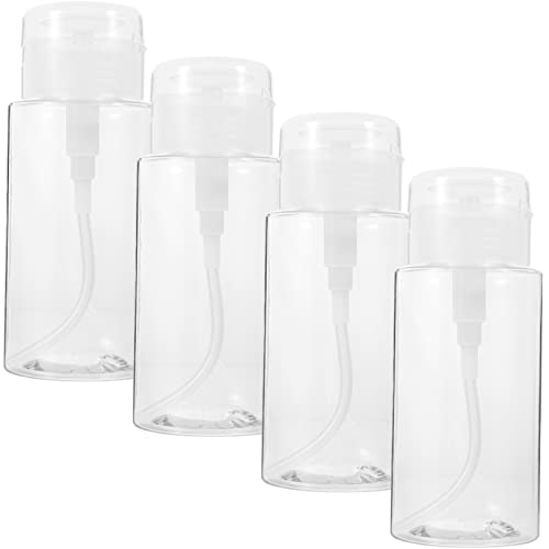EXQUIMEUBLE 4stücke Pumpflasche Zum Herunterdrücken Für Nagellackentferner Leere Flaschen Mit Druckspender Wiederverwendbar Für Make-up-entferner Toner Und Alkohol von EXQUIMEUBLE