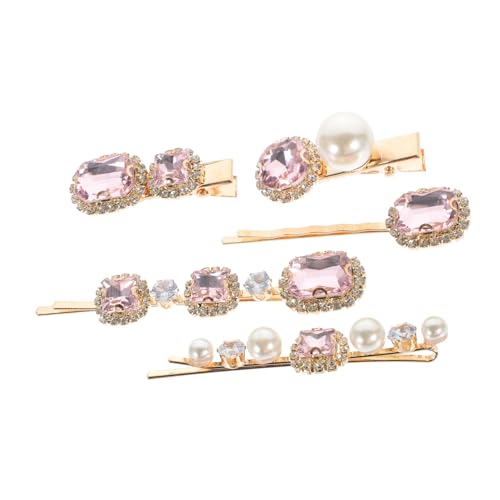 EXQUIMEUBLE 5 Stück Haarklammern Damen Funkelnde Haarspangen für Haaraccessoires mit Rhinestones zum Fixieren von Haarsträhnen von EXQUIMEUBLE