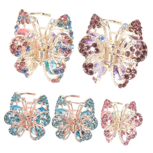 EXQUIMEUBLE 5stücke Mini-haarklammer Mit Strasssteinen Junge Mädchen-haarspange Aus Metalllegierung Haarschmuck Für Mädchen Zufälliger Stil von EXQUIMEUBLE