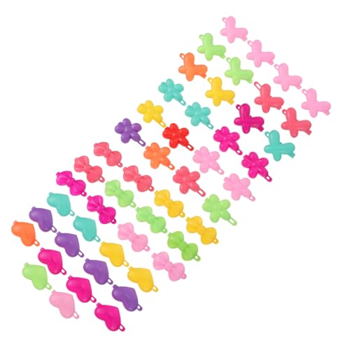 EXQUIMEUBLE 50stücke Mädchen Kunststoff Haarspangen Haaraccessoires Cartoon Haarnadeln Für Kleinkinder Party Schmuck Ornamente von EXQUIMEUBLE