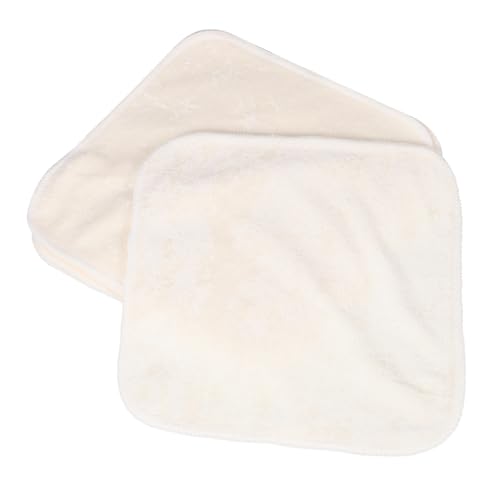 EXQUIMEUBLE 5Stücke Waschbare Gesichtsreinigungstücher aus Bambusfaser Quadratische Handtücher für Sanfte Hautreinigung Wiederverwendbare Reinigungstücher von EXQUIMEUBLE