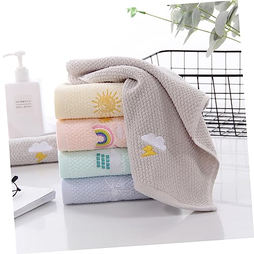 EXQUIMEUBLE 5stücke Saugfähige Baumwollhandtücher Zum Waschen Des Gesichts Handtuch Für Hände Gesichtshandtuch Saugfähige Waschlappen Multifunktionelle Handtücher Für Hause Schnell Trocknend u von EXQUIMEUBLE