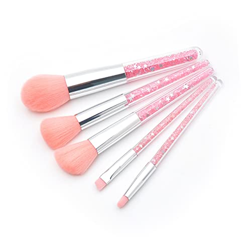 EXQUIMEUBLE 5stücke Teiliges Make-up Foundation-pinsel Puder-pinsel Augenbrauenpinsel Und Make-up-zubehör Für Damen Geeignet Für Flüssiges Und Täglichen Gebrauch von EXQUIMEUBLE