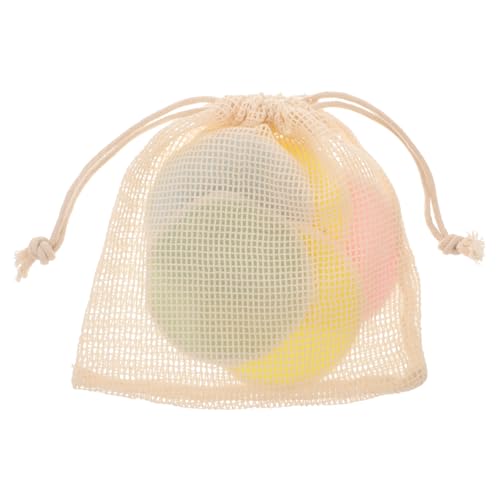 EXQUIMEUBLE 5 Stück Wiederverwendbare Abschminkpads Mit Kordelbeutel Doppelseitige Gesichtsreinigungskissen Aus Weichem Mikrofaser Umweltfreundliche Make up Entferner Für Frauen von EXQUIMEUBLE