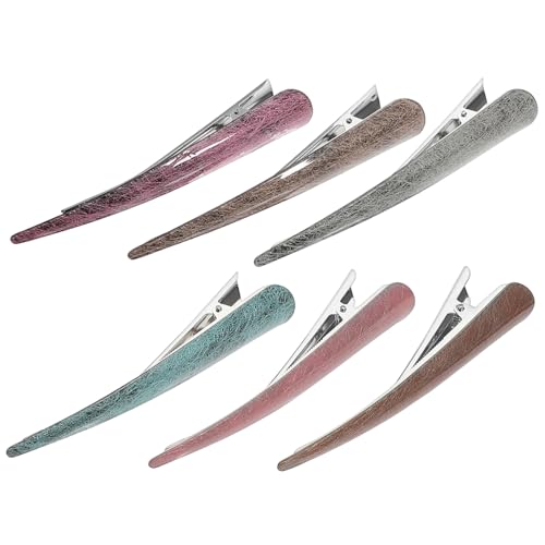 EXQUIMEUBLE 6 Stücke Acryl Haar Clips für Frauen Haarspangen aus Ochsenhorn Pferdeschwanz Clip Exquisites Design für Reisen von EXQUIMEUBLE