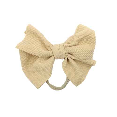 EXQUIMEUBLE 6 Stück Teiliges Nylon Haargummis mit Schleifen Design Elastische und Flexible Haarschleifen für Junge Mädchen und Schonend und Atmungsaktiv Vielseitig für Dünnes und Dickes Haar von EXQUIMEUBLE