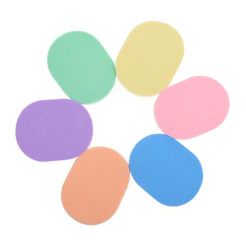 EXQUIMEUBLE 6stücke Reinigungsschwamm Für Gesicht Wiederverwendbare Peeling-pads Make-up-entferner-schwamm Gesichtswäscher Und Gesichtsreinigungsschwämme Für Heimgebrauch von EXQUIMEUBLE