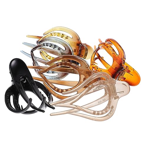 EXQUIMEUBLE 6 Stücke Französische Haarspangen Große Haarklammern aus Kunststoff Robust und Langlebig Haar Accessoires für Damen für Alltagsoutfits von EXQUIMEUBLE