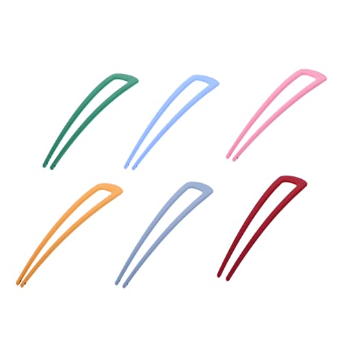 EXQUIMEUBLE 6stücke U-förmige Einfache Haarspangen U-förmige Kopfbedeckungen Haarnadeln Für Damen Und Mädchen EXQUIMEUBLE 6stücke U-förmige Einfache Haarspangen U-förmige Kopfbedeckungen Haarnadeln Für Damen Und Mädchen von EXQUIMEUBLE