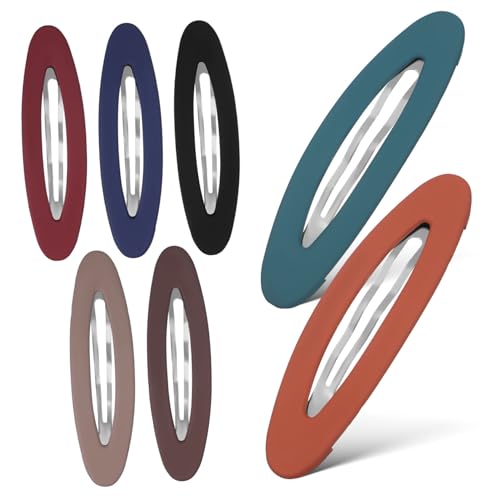 EXQUIMEUBLE 7stücke Teiliges Haarklammern Oval Matte Haarspangen Für Damen Rutschfeste Haarklammern Verschiedenen Farben Haaraccessoire Für Jeden Anlass von EXQUIMEUBLE