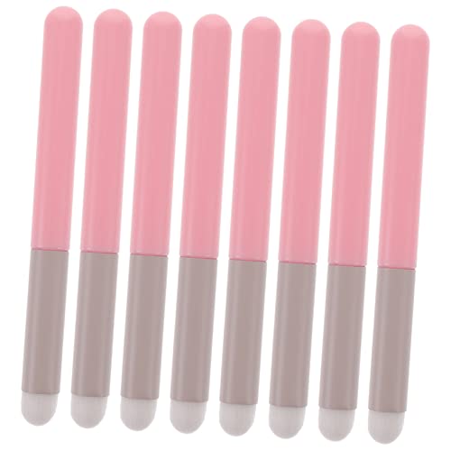 EXQUIMEUBLE 8 Stück Teiliges Lippenpinsel und Concealer Pinsel Praktische Make Up Bürsten für Lippenpflege und Lidschatten für Unterwegs und Kosmetiktaschen von EXQUIMEUBLE