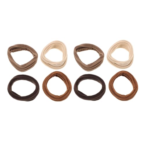 EXQUIMEUBLE 8stücke Teiliges Elastischer Haargummis Für Dickes Und Lockiges Haar Nahtlose Ponytail- Verschiedenen Farben Schonend Für Haar Für Frauen Und Männer von EXQUIMEUBLE