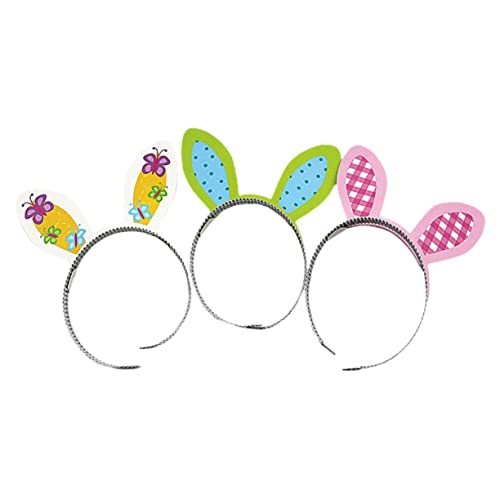 EXQUIMEUBLE 9 Stück Haarbänder Mit Hasenohren Haarbänder Mit Hasenohren Haargummis Für Und Mädchen Haar Accessoires Häschen Stirnband Plüschhasen Partyzubehör Für von EXQUIMEUBLE