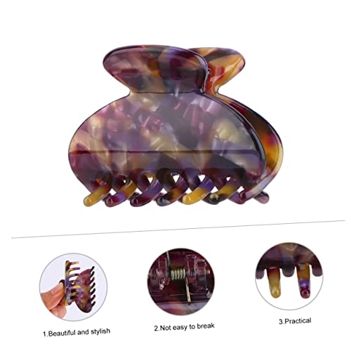 EXQUIMEUBLE Haarspangen Aus Acetat Blatt Einfache Pferdeschwanz Klaue Clips Frauen Kopfschmuck Zubehör Für Täglichen Gebrauch Verschönern Ihrer Frisur von EXQUIMEUBLE