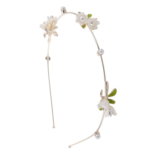 EXQUIMEUBLE Blumen Haarband Für Mädchen Kopfband Mit Floralen Akzenten Perfektes Accessoire Für Hochzeiten Partys Und Alltag von EXQUIMEUBLE