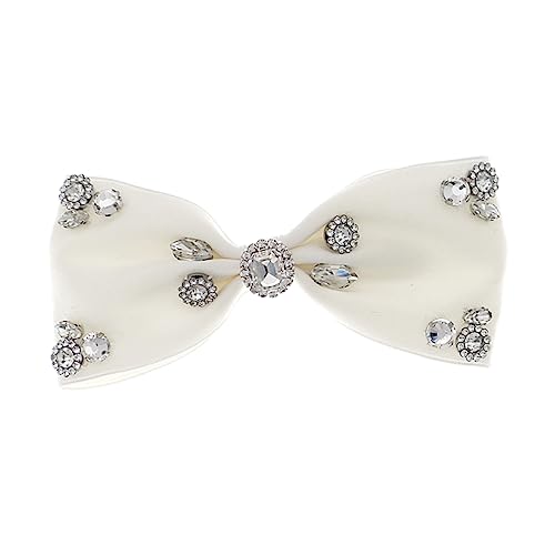 EXQUIMEUBLE 1stücke Bowknot Haarschmuck Mit Haarspangen Für Ponytails Clips Für Frauen Für Hochzeiten Feste Und Alltag Weiß Hs-jwhite von EXQUIMEUBLE