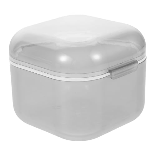 EXQUIMEUBLE Box Nagelbohrerreiniger Nagelbohrerhalter Organizer Bohrer Organizer Etui Nagelbohrerreiniger Bohrerbehälter Nagelbohrerkoffer Bohrerhalter Schwarzer Kunststoff von EXQUIMEUBLE