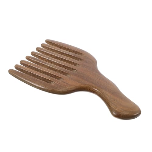 EXQUIMEUBLE Breiter Zahnhaarkamm aus Hochwertigem Tragbarer Kamm für Lockiges Haar Kopfhautmassage und Styling für Herren und Täglichen Gebrauch von EXQUIMEUBLE