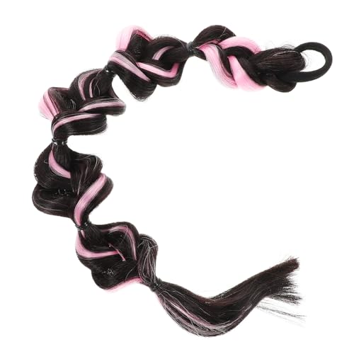 EXQUIMEUBLE Bubble Geflochtene Pferdeschwanzverlängerung Mit Haargummi Für Mädchen Geflochtene Haarverlängerungen Falsche Pferdeschwanz Extensions Haarverlängerungszöpfe von EXQUIMEUBLE