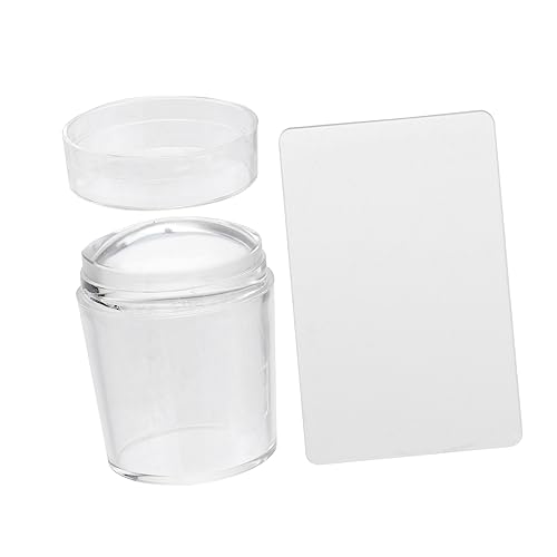 EXQUIMEUBLE Nagel Stamper Transparent Jelly Nail Art Stempel Werkzeug Aus Silikon Für Nägel Design Übertragung von EXQUIMEUBLE