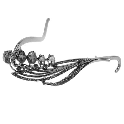 EXQUIMEUBLE Gedrehte Haarspange Für Damen Haarspange Mit Strasssteinen Für Dickes Haar Metallklammer Zum Drehen von EXQUIMEUBLE