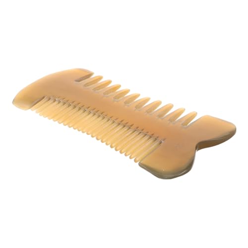 EXQUIMEUBLE Doppelseitiger Hornkamm Für Haarpflege Antistatischer Kamm Mit Feinen Und Breiten Zähnen Für Entwirren Und Massieren Von Trockenem Und Nassem Haar Für Frauen Und Männer von EXQUIMEUBLE