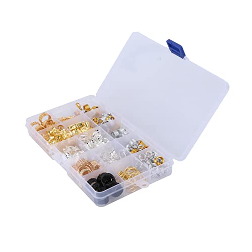 EXQUIMEUBLE Dreadlocks Haarschmuck Set aus Metall Teiliges Set mit Filigranen Röhren und Dreadlock Flechtperlen und Männer für Festivals und Partys EXQUIMEUBLE Dreadlocks Haarschmuck Set aus Metall Teiliges Set mit Filigranen Röhren und Dreadlock Flechtperlen und Männer für Festivals und Partys von EXQUIMEUBLE