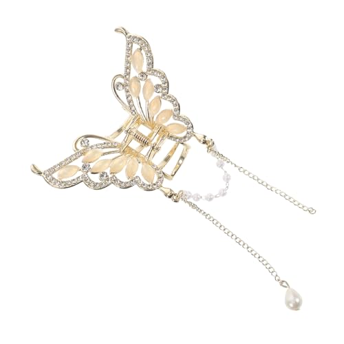 EXQUIMEUBLE Eleganter Schmetterlings-haarclip Mit Quasten Für Damen Stilvolle Haarklammer Mit Raffiniertem Design Für Besondere Anlässe Modisches Haarschmuck-accessoire Zur Verbesserung von EXQUIMEUBLE