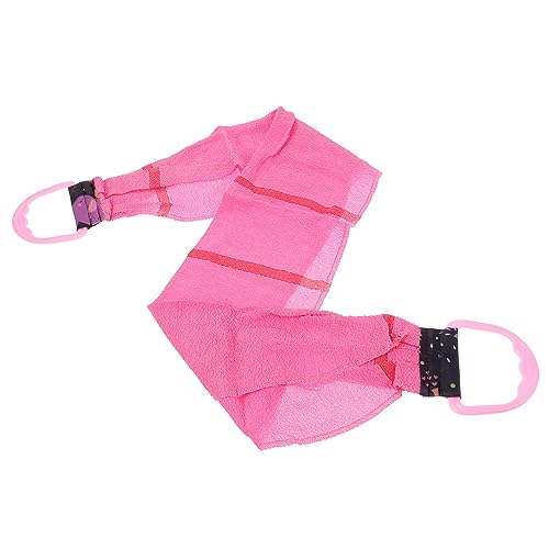 EXQUIMEUBLE Exfoliating Rückenwascher für Dusche Effektives Peeling Handtuch mit Griffen Extra Grobkörnig für Tiefenreinigende Körperpflege Leicht von EXQUIMEUBLE