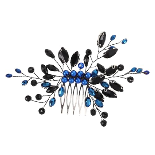 EXQUIMEUBLE Für Mädchen Brautschmuck Mit Kamm Vintage Und Formelle Accessoires Partys – Perlenkopf Handgefertigt Anlässe Brautjungfern Bräute Frauen Events Retro Kristall Tägliches von EXQUIMEUBLE
