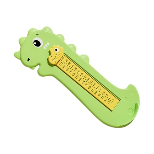 EXQUIMEUBLE Fußmessgerät Für Junge Mädchen Und Kleinkinder Schuhgrößenmesser Mit Cartoon-dinosaurier-design Fußlängenmessgerät Für Junge Mädchen Fußmessskala Für Innenbereich von EXQUIMEUBLE