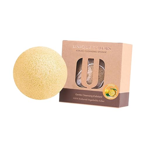EXQUIMEUBLE Gesichtsreinigungsschwamm 1Stück Runde Make Up Entferner Puff für Empfindliche Haut Tiefenreinigung Werkzeug für Tägliche Hautpflege von EXQUIMEUBLE