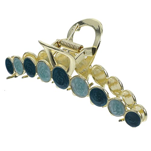 EXQUIMEUBLE Haarspange Große Haarklammer Damen Metall Haarklammer Für Dickes Und Dünnes Haar Rutschfest Für Mädchen Für Alltag Und Besondere Anlässe Und Langlebig in Elegantem Blau EXQUIMEUBLE Haarspange Große Haarklammer Damen Metall Haarklammer Für Dickes Und Dünnes Haar Rutschfest Für Mädchen Für Alltag Und Besondere Anlässe Und Langlebig in Elegantem Blau von EXQUIMEUBLE
