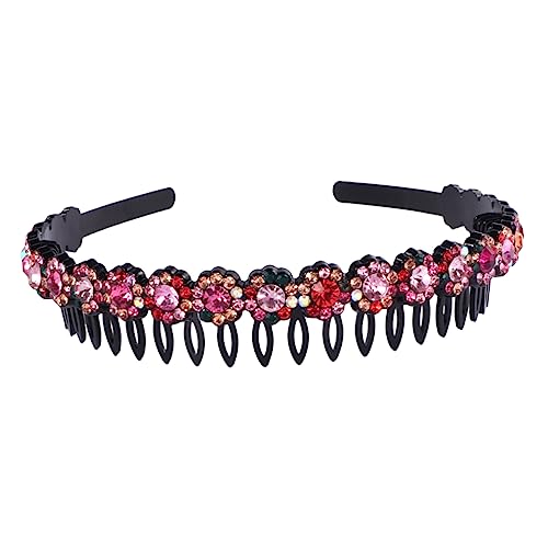 EXQUIMEUBLE Hoops Anti- Haarband Für Gesichtswäsche Langlebiges Kopfband Für Frauen Und Mädchen Farbenfrohes Design Rutschfest Für Partys Und Alltag von EXQUIMEUBLE