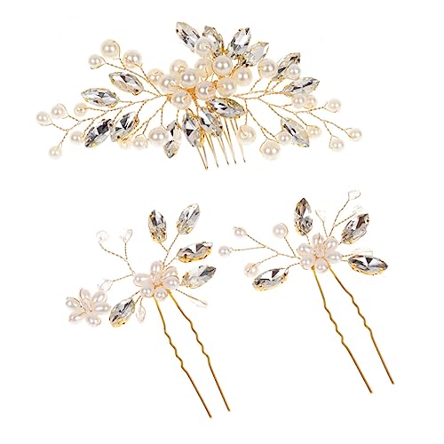 EXQUIMEUBLE Haarkämme Mit Perlen Für Braut Hochzeitsschmuck Kopfschmuck Für Mädchen Party Und Festtagsaccessoires von EXQUIMEUBLE