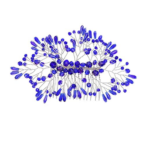 EXQUIMEUBLE Haarkamm Mit Kristallen Für Braut Hochzeit Abendpartys Cosplay Geburtstage Damen Mädchen Frauen Ornament Foto-requisite von EXQUIMEUBLE