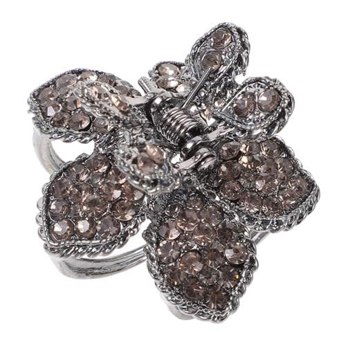 EXQUIMEUBLE High Ponytail Holder Mit Blumen-design Und Strass Eleganter Haarklammer Clip Für Frauen Und Mädchen Für Verschiedene Frisuren Und Anlässe von EXQUIMEUBLE