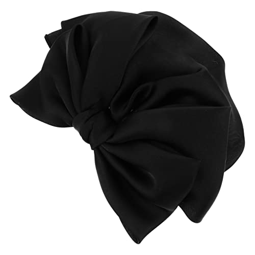 EXQUIMEUBLE Haarspange Mit Schleife Und Haarnetz Für Frauen Eleganter Kopfschmuck Aus Strapazierfähigem Polyester Geeignet Für Partys Und Hochzeiten Schwarzer Bogen Dekor Haarschmuck Für von EXQUIMEUBLE