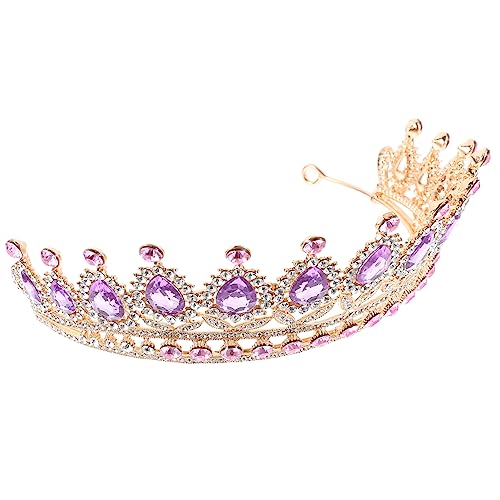EXQUIMEUBLE Hochzeit Krone für Damen Barocke Braut Tiara mit Strasssteinen Leichtes Stirnband für Hochzeiten Geburtstagsfeiern und Besondere Anlässe für Bühnenauftritte und Festliche Anlässe von EXQUIMEUBLE