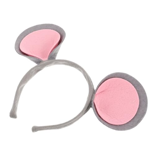 EXQUIMEUBLE Katzenohren Haarreif für Damen Süßes Mäuseohren Kostümzubehör Tierkostüm Stirnband für Halloween Karneval und Partys Einfaches und Bezauberndes Design von EXQUIMEUBLE