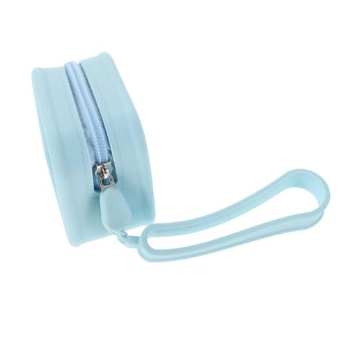 EXQUIMEUBLE Kosmetiktasche Aus Silikon Kleine Reise-Make-up-Tasche Mit Reißverschluss Mini-Aufbewahrungstasche Wasserdichter Kulturbeutel Tragbare Kosmetiktasche Für Frauen Und Mädchen von EXQUIMEUBLE