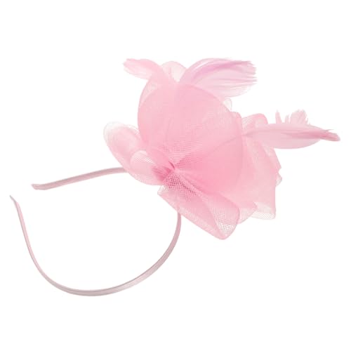 EXQUIMEUBLE Fascinator Hut Für Damen Mit Mesh Und Federn Eleganter Kopfschmuck Für Hochzeiten Teepartys Und Besondere Anlässe Bequemes Stirnband Vintage Stil von EXQUIMEUBLE