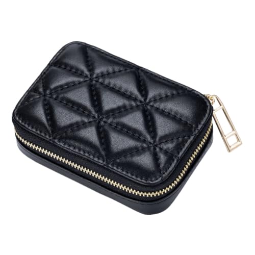 EXQUIMEUBLE Tragbare Lippenstifttasche mit Spiegel PU Make Up Aufbewahrungstasche Leichte Kosmetiktasche für Reisen Make Up Organizer für Damen Kosmetikspiegel Tasche von EXQUIMEUBLE