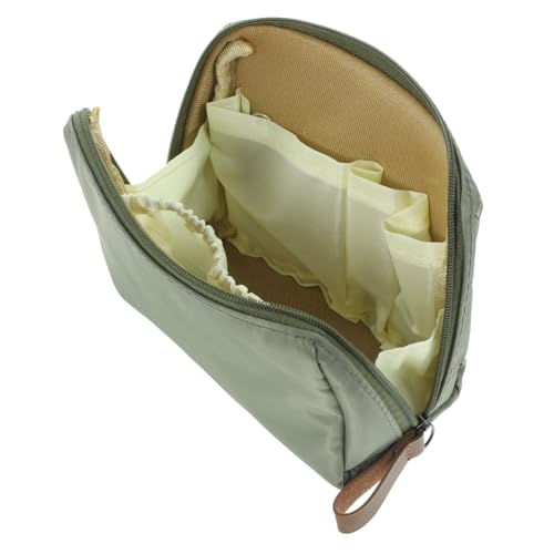 EXQUIMEUBLE Kosmetiktasche Grün Reise Make up Tasche Damen Outdoor Toiletry Bag mit Reißverschluss Kompakt Langlebig Vielseitig für Alltag und Urlaub von EXQUIMEUBLE
