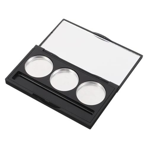 EXQUIMEUBLE Leere Make-up-palette Mit Fächern Nachfüllbare Lidschattenbox Aus Robustem Material Tragbare Kosmetikpfanne Mit Pinselschlitz Vielseitige Aufbewahrungsbox Für Lidschatten von EXQUIMEUBLE