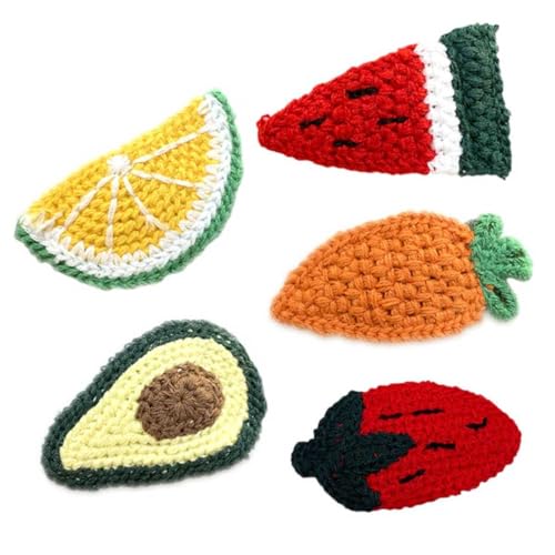 EXQUIMEUBLE Haarspangen Gestrickt Zitronenförmig Für Mädchen Kopfschmuck Haarnadeln Entzückend Haarschmuck Strapazierfähig Material Langlebig von EXQUIMEUBLE