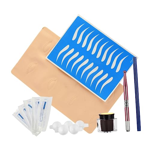 EXQUIMEUBLE Rundkopfstift Augenbrauen-microblading Mit Übungshaut Und Ring Geeignet Für Eyeliner Narbenrekonstruktion Und Tätowierungen von EXQUIMEUBLE