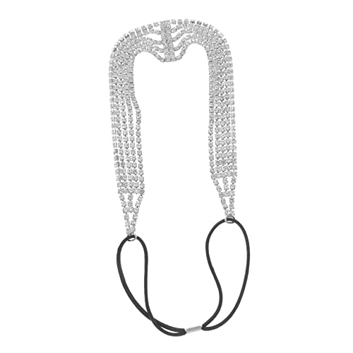 EXQUIMEUBLE Elastic Bridal Rhinestone Headband Mehrlagige Haarband Für Bräute Hochzeitsaccessoire Bequem Und Elastisch Passt Zu Verschiedenen Brautkleidern von EXQUIMEUBLE